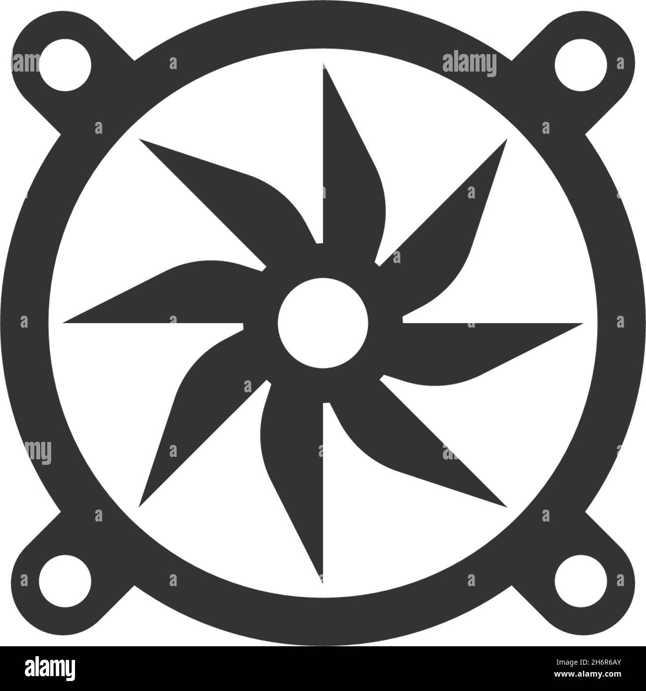 Vettore modello piatto con logo PROPELLER Icon Illustrazione Vettoriale
