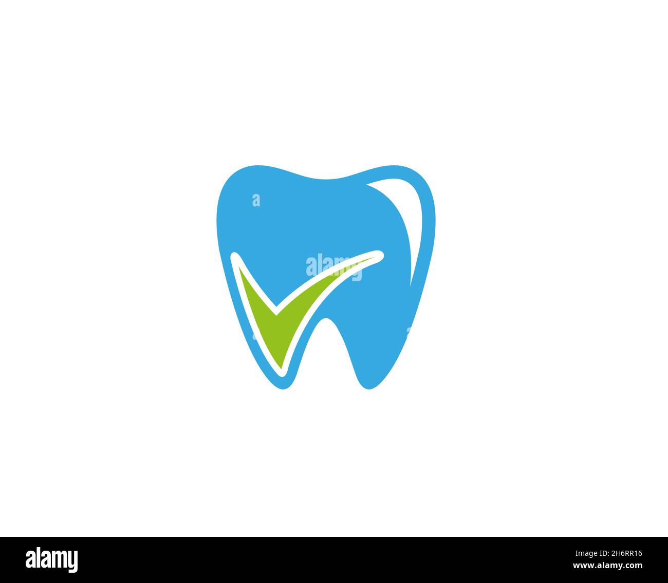 Creative Abstract dentale Tooth Check Logo Design Illustrazione del simbolo del vettore Illustrazione Vettoriale