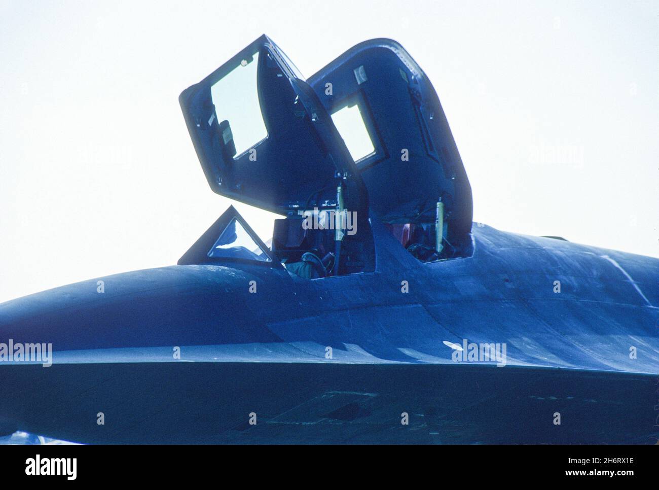 Aprire le tettoie su una SR-71 Blackbird. Foto Stock