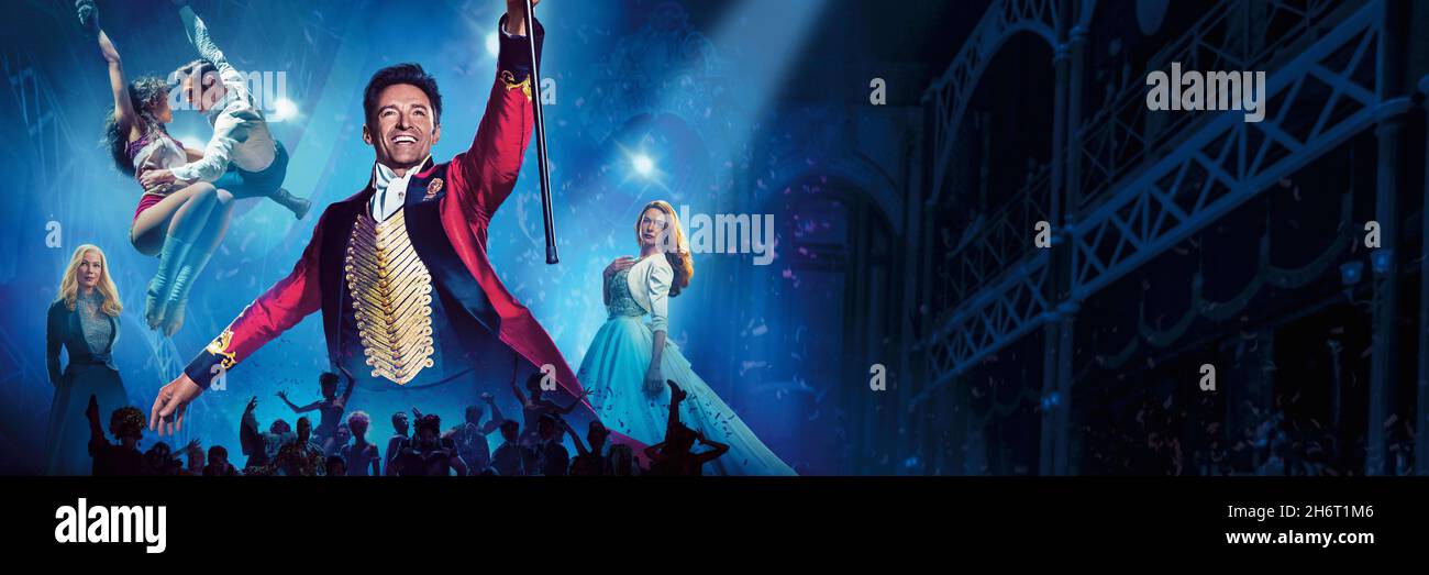 DATA DI USCITA: 20 dicembre 2017 TITOLO: The Greatest Showman CASA DI PRODUZIONE: Twenth Century Fox REGISTA: Michael Gracey TRAMA: Ispirato dall'immaginazione di P.T. Barnum, The Greatest Showman è un musical originale che celebra la nascita di show business e racconta di un visionario che è cresciuto dal nulla per creare uno spettacolo che è diventato una sensazione mondiale.STARRING: Hugh Jackman, Zac Efron, Zendaya poster art. (Credit Image: © Twentieth Century Fox/Entertainment Pictures) Foto Stock