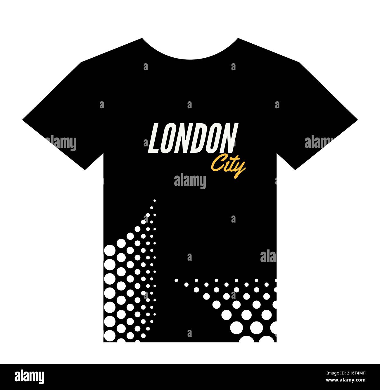 London City abbigliamento modello moda maglietta design. Foto Stock