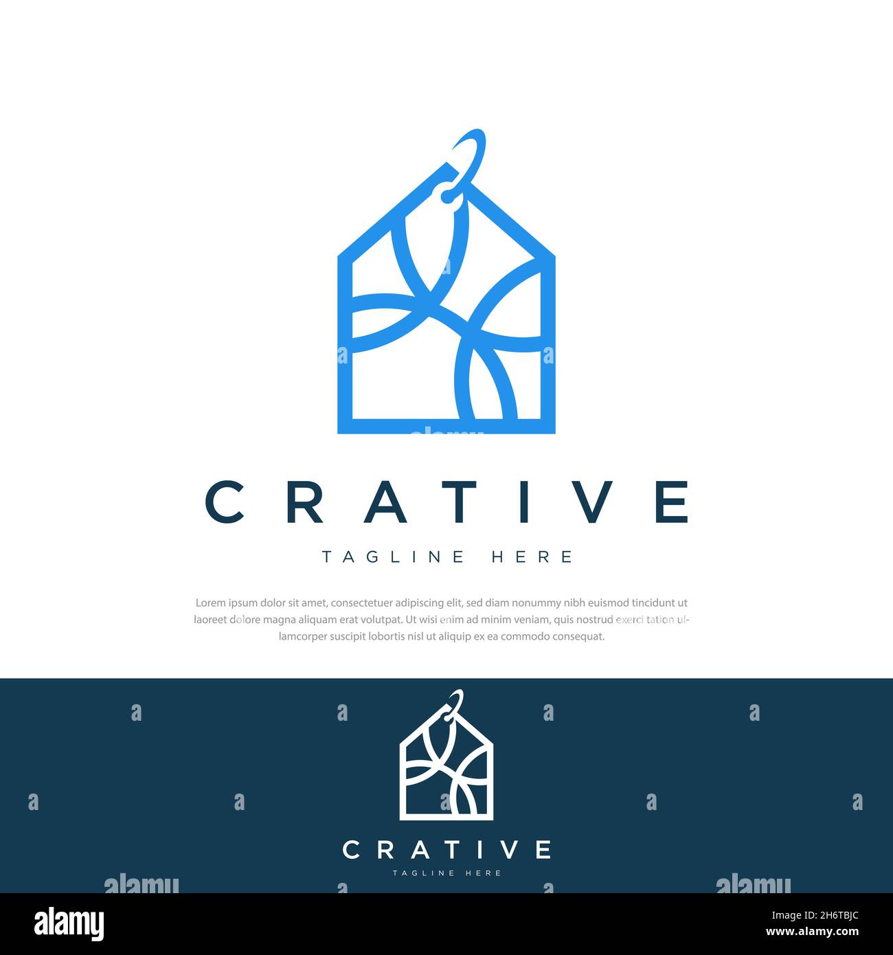 Astratto casa prezzo tag logo icona vettore design, logo illustrazione design Illustrazione Vettoriale