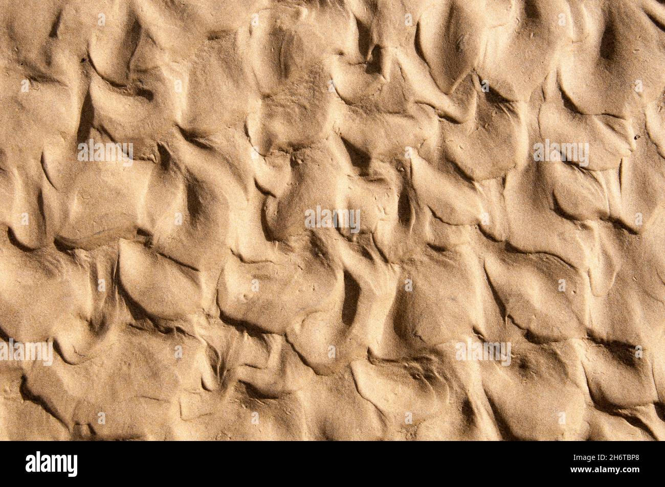 Strutture di sabbia sulla spiaggia di Norman al Parco Nazionale del promontorio di Wilsons, Victoria, Australia Foto Stock