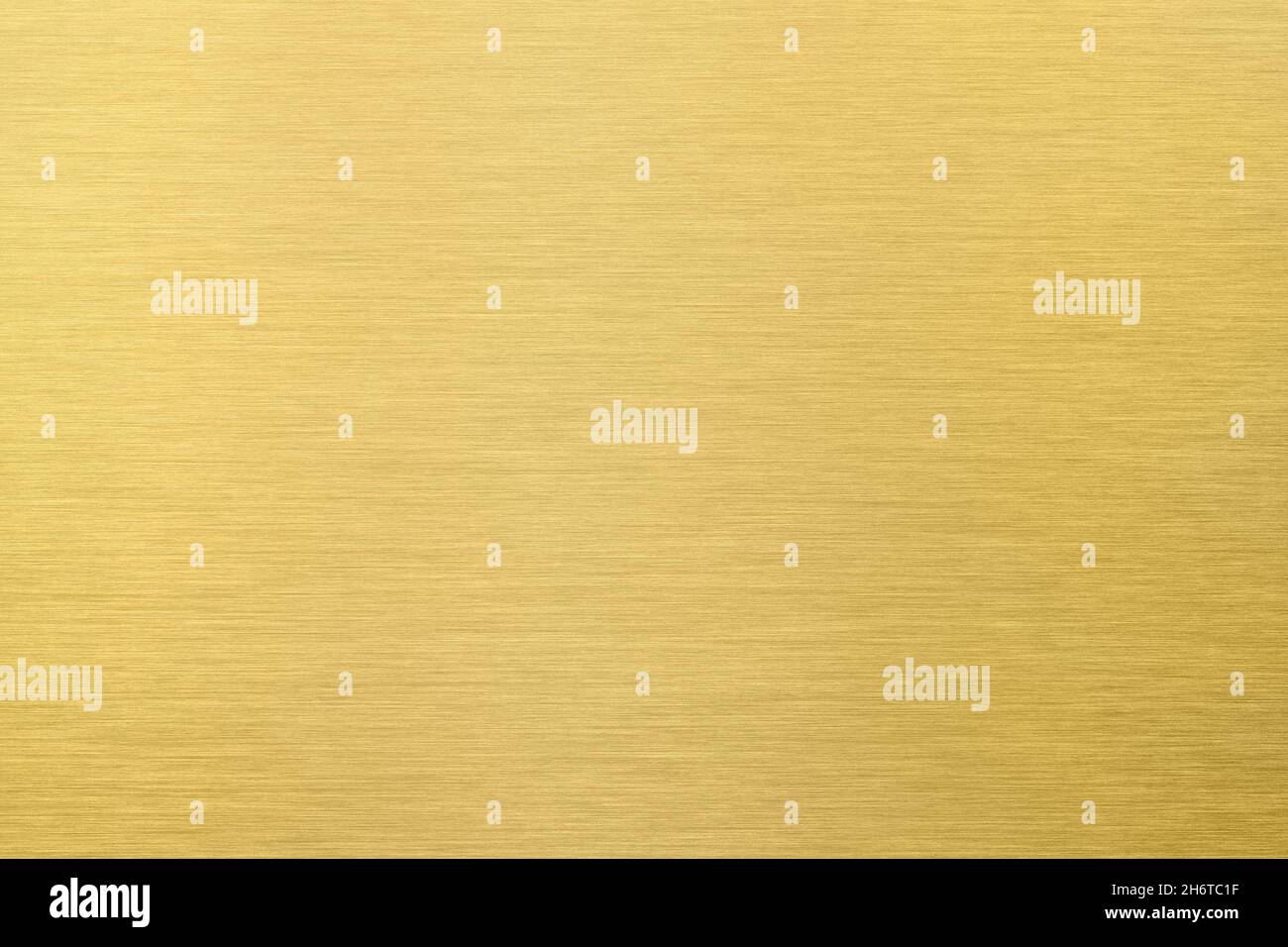 Placca in metallo dorato spazzolato testurizzato Foto Stock