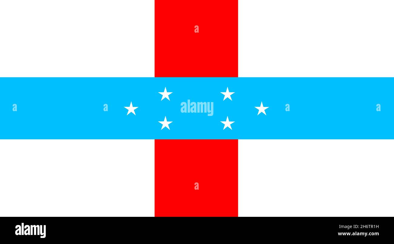 Fahne von Niederländische Antillen Foto Stock