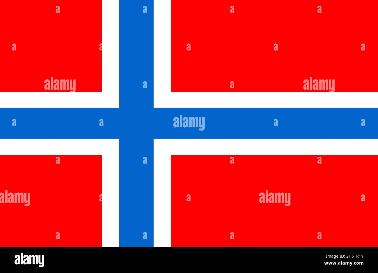Fahne von Norwegen Foto Stock
