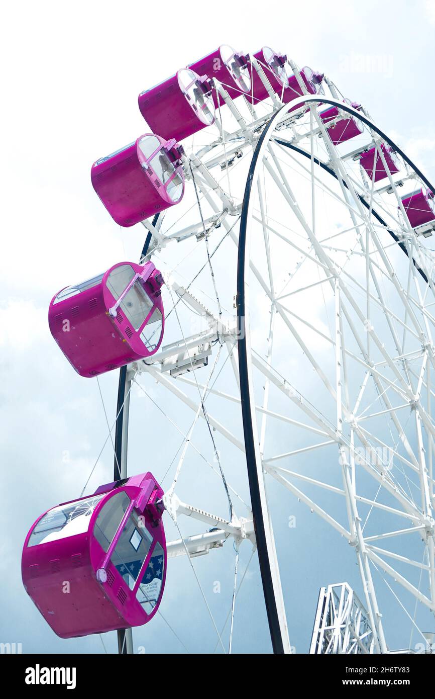 Ruota in ferro rosa Foto Stock