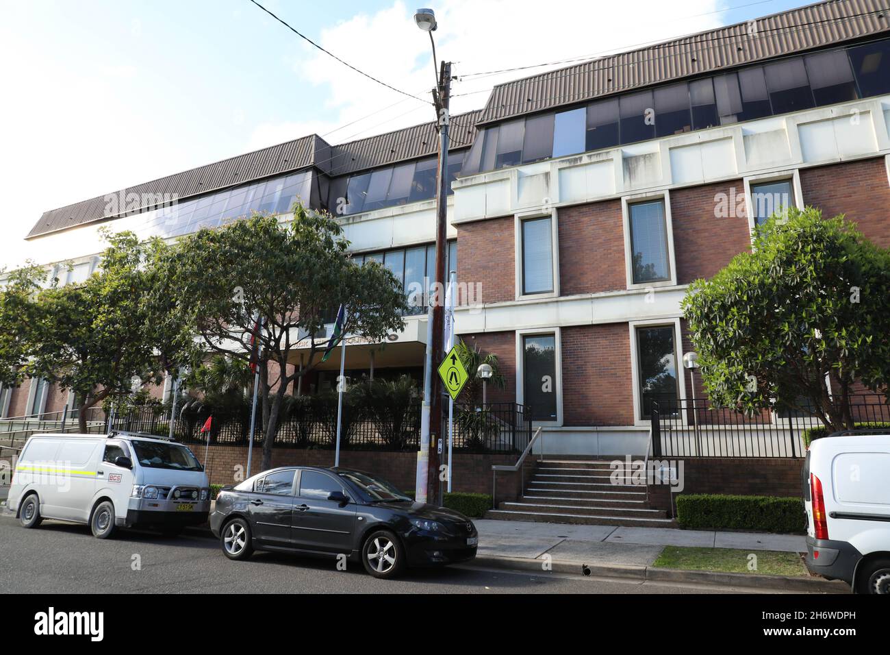 Edificio del comune di Randwick in Frances Street, Randwick, Sydney, NSW, Australia Foto Stock