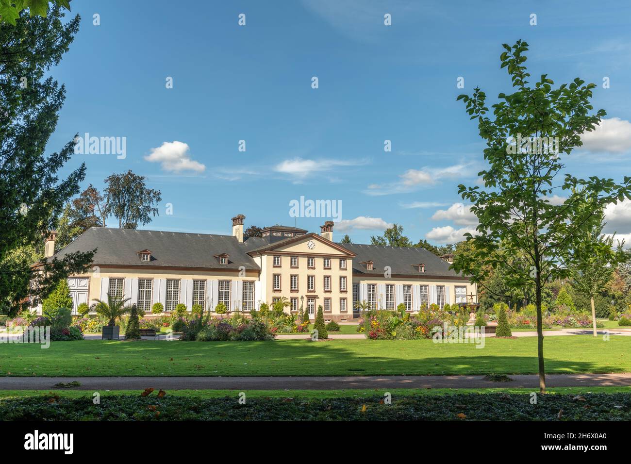 Il pavillon Josephine, 1807, Parc de l'Orangerie a Strasburgo. Francia, Europa. Foto Stock