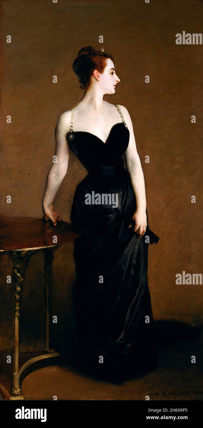 Madame X (Madame Pierre Gautreau) di John Singer Sargent (1856-1925), olio su tela, 1883/4 Foto Stock