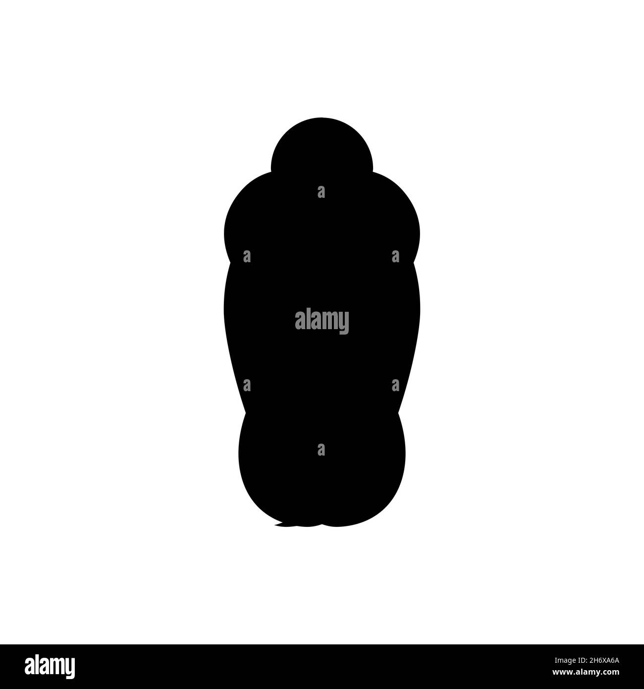 Appendiabiti icona piatta. Semplice stile negozio per bambini poster simbolo di sfondo. Elemento di design del logo. Stampa T-shirt. Vettore per adesivo. Illustrazione Vettoriale