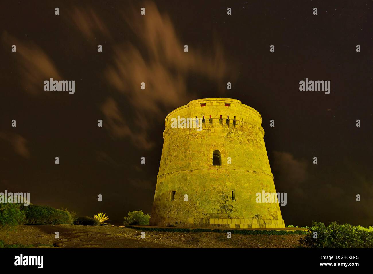 Architettura militare difensiva dell'isola di Minorca. Foto Stock