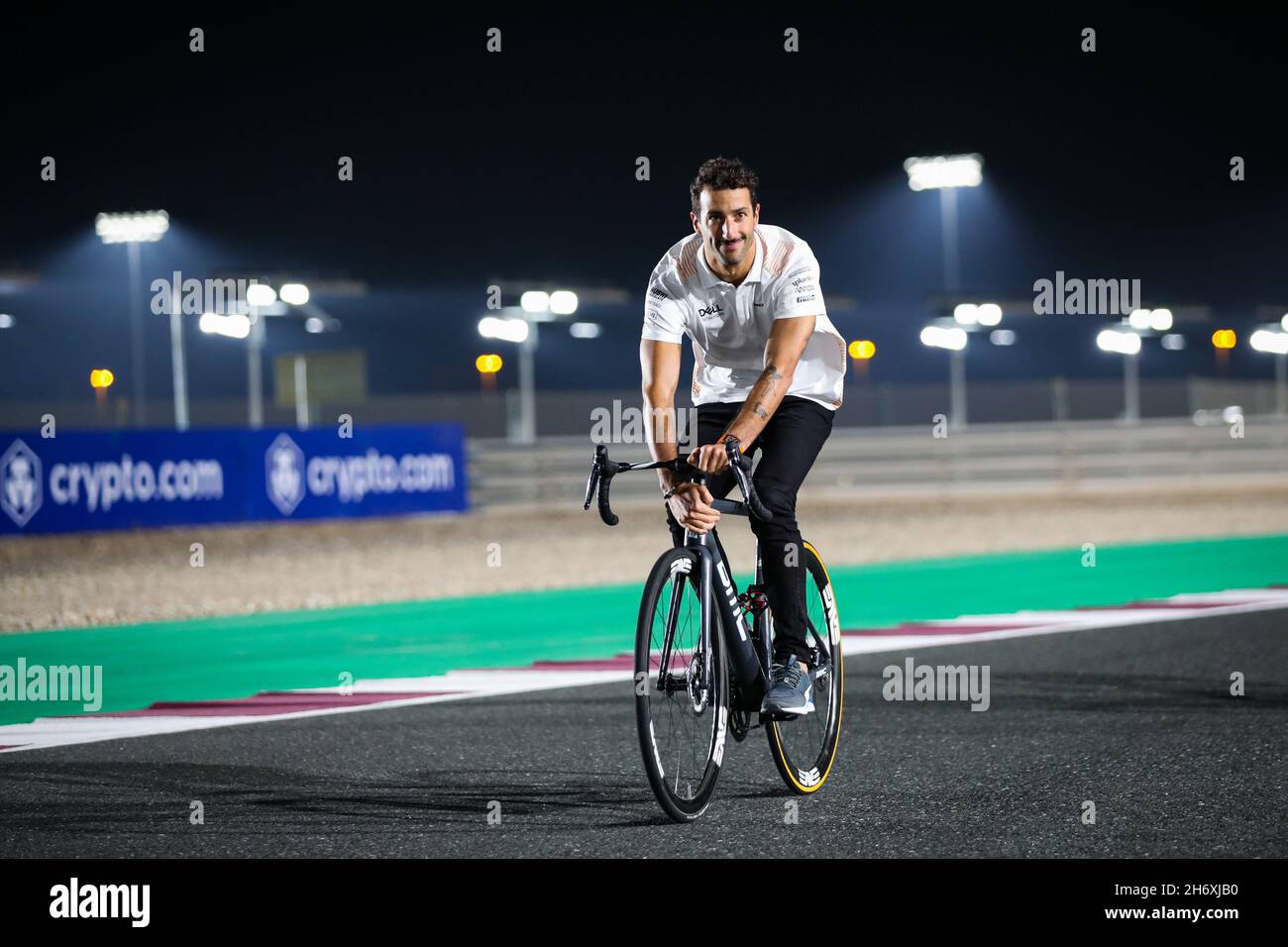RICCIARDO Daniel (aus), McLaren MCL35M, ritratto durante il Gran Premio di Formula 1 Ooredoo Qatar 2021, 20° round del Campionato Mondiale di Formula 1 FIA 2021 dal 19 al 21 novembre 2021 sul circuito Internazionale di Losail, a Lusail, Qatar - Foto: Florent Gooden/DPPI/LiveMedia Foto Stock