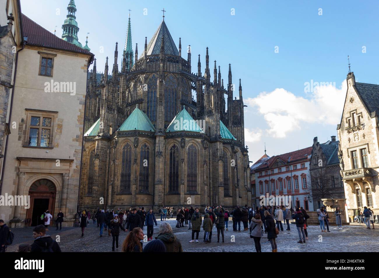 Praga, Repubblica Ceca - Cattedrale di San Vito Foto Stock