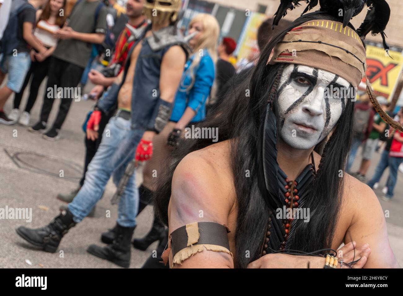 Napoli, coscrayer al Comicon, Mostra d'Oltremare Foto Stock