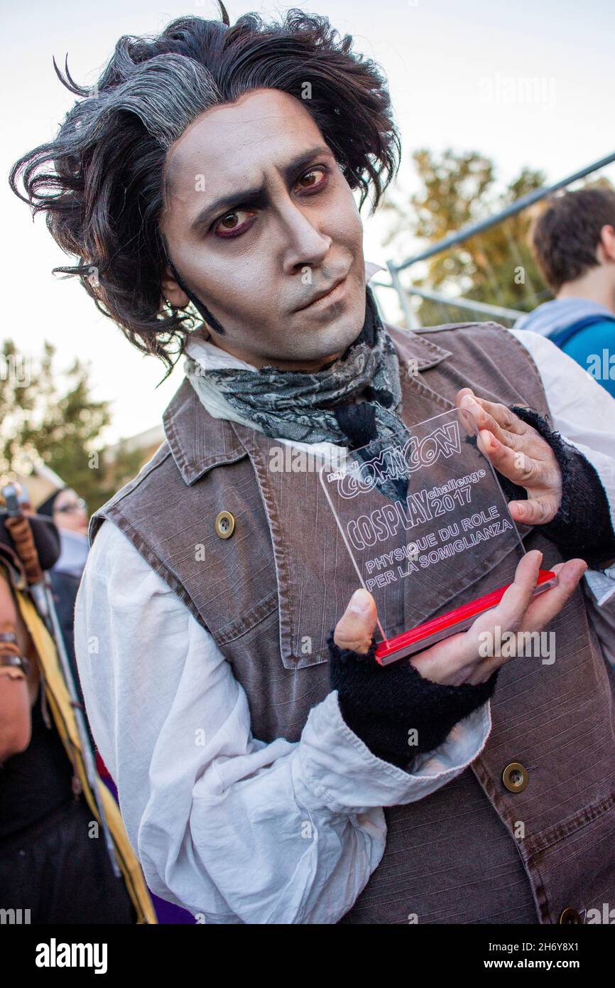 Napoli, coscrayer al Comicon, Mostra d'Oltremare Foto Stock