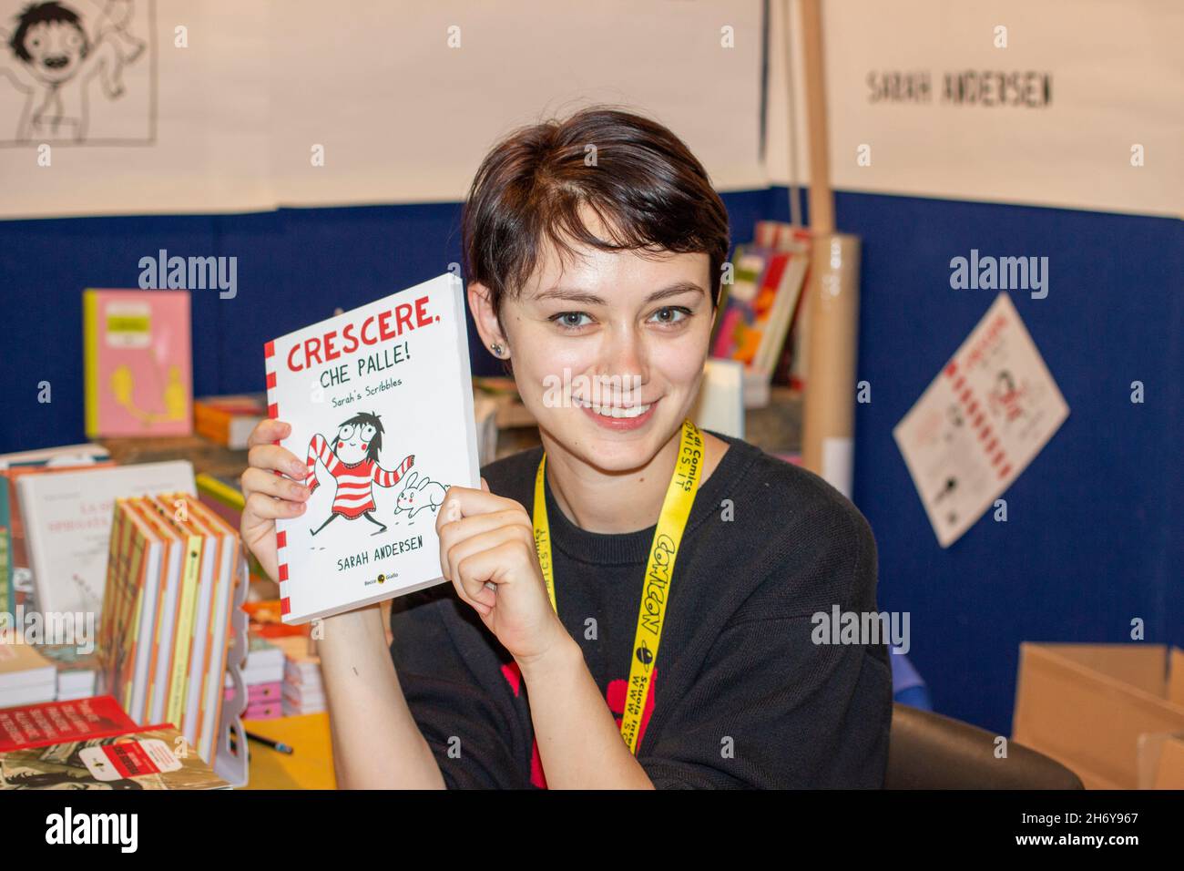 Sarah Andersen al Comicon 2016, Napoli (Italia) Foto Stock