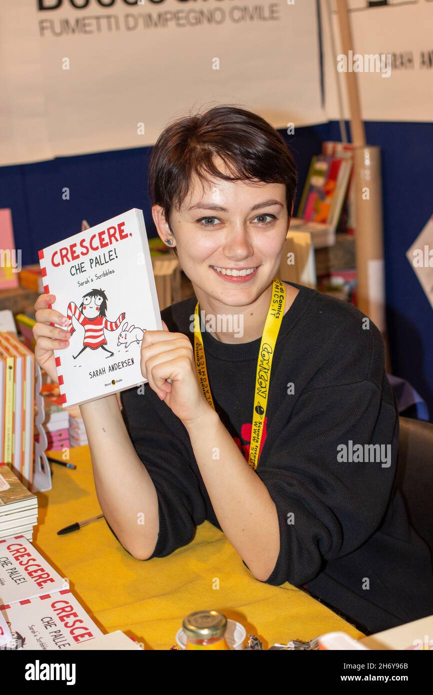 Sarah Andersen al Comicon 2016, Napoli (Italia) Foto Stock