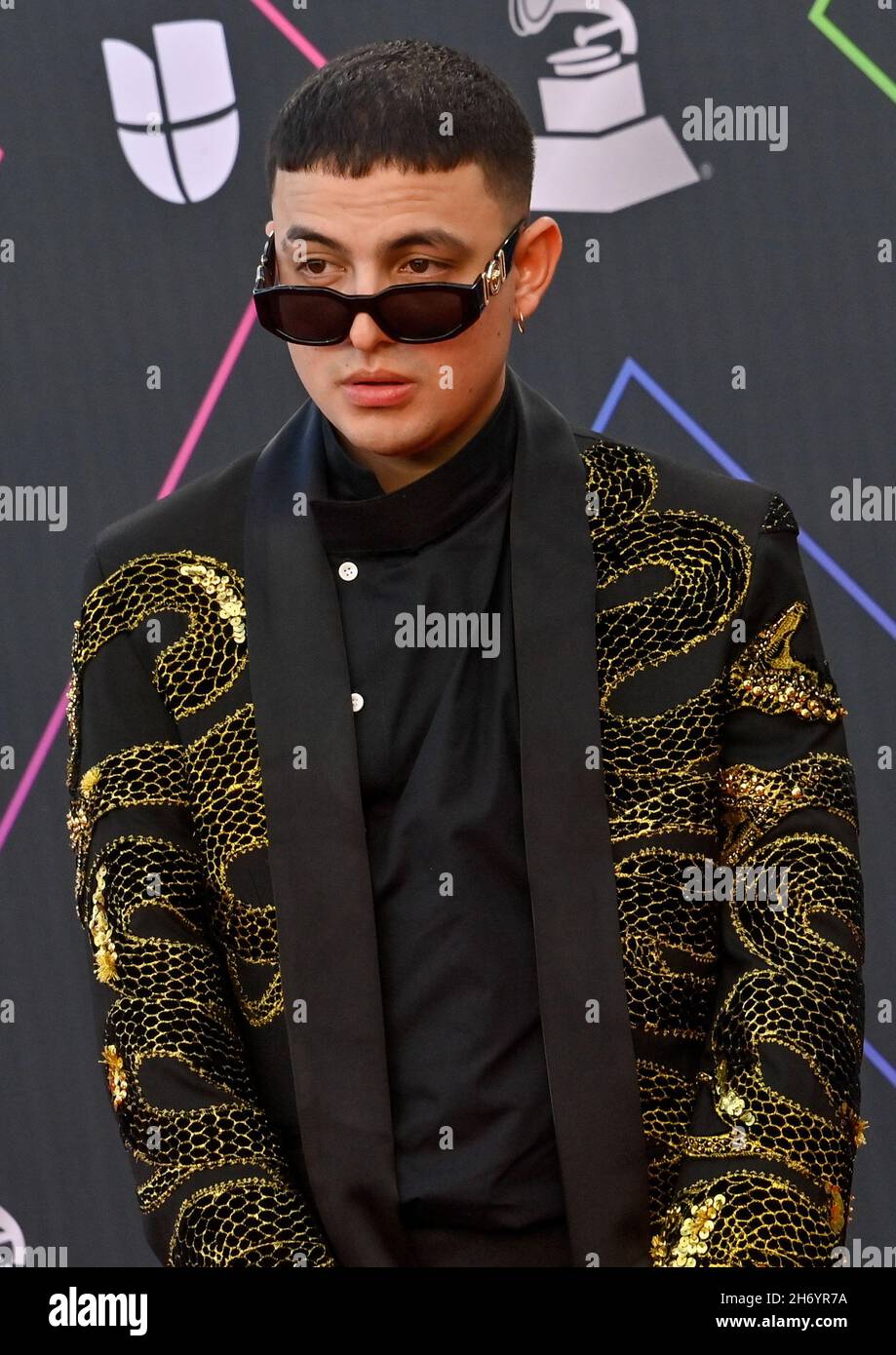 Nevada, Stati Uniti. 18 Nov 2021. Keityn arriva per il 22° Latin Grammy Awards alla MGM Garden Arena di Las Vegas, Nevada, giovedì 18 novembre 2021. Foto di Jim Ruymen/UPI Credit: UPI/Alamy Live News Foto Stock