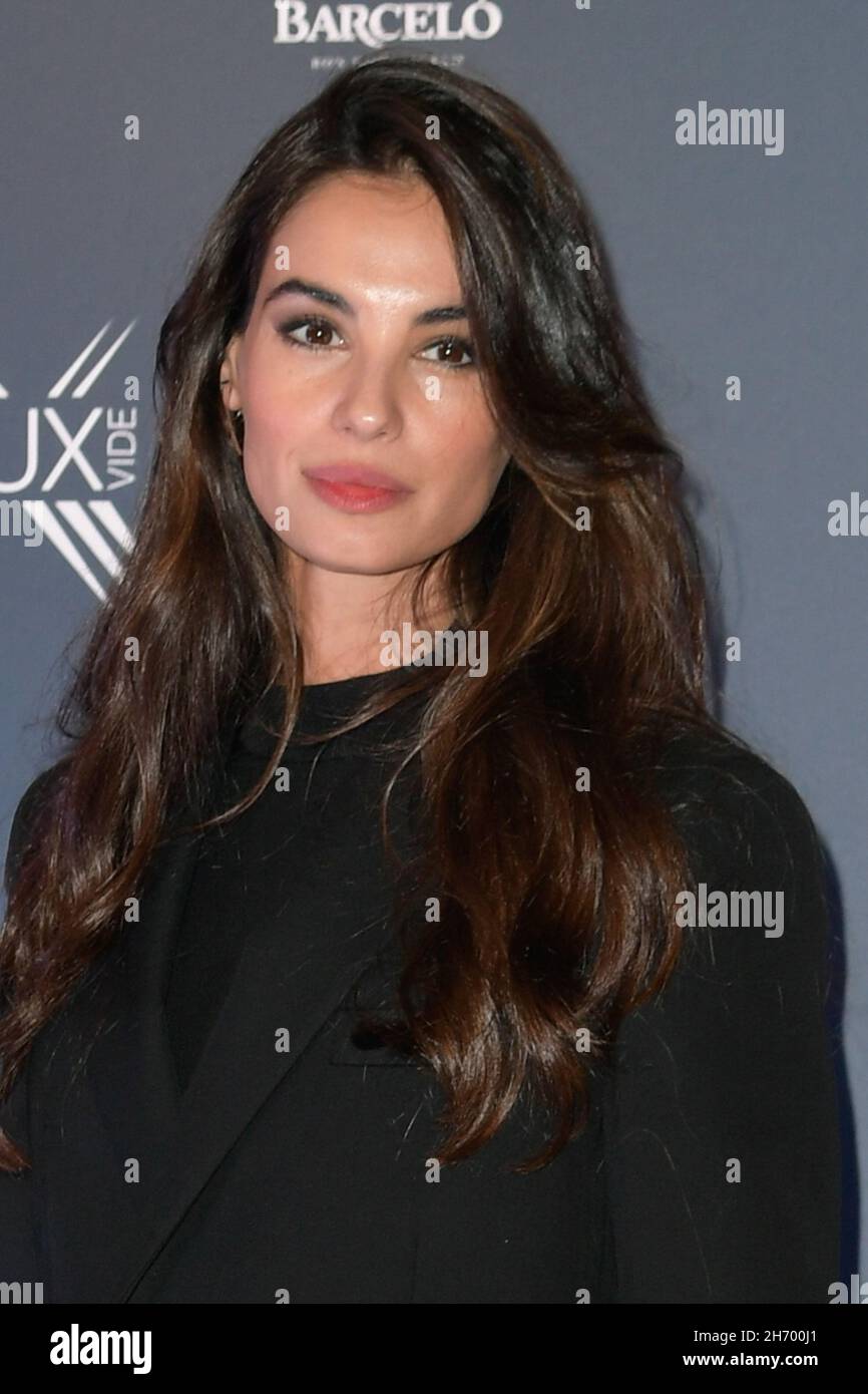 Roma, Italia. 18 Nov 2021. Francesca Chillemi partecipa alla festa di lancio della serie TV Blanca al River Loft Wool Miller. Credit: SOPA Images Limited/Alamy Live News Foto Stock