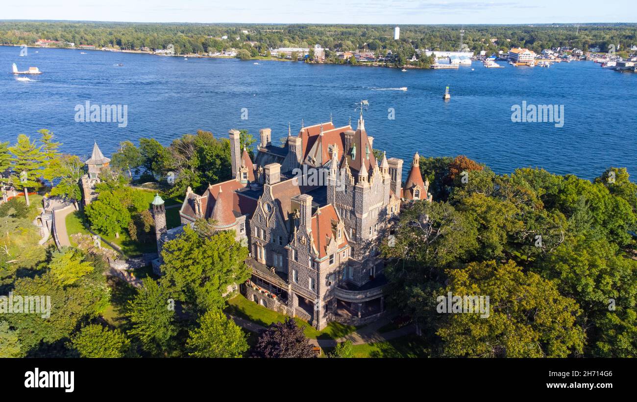 Boldt Castle, Heart Island, Alexandria Bay, NY, USA Foto Stock