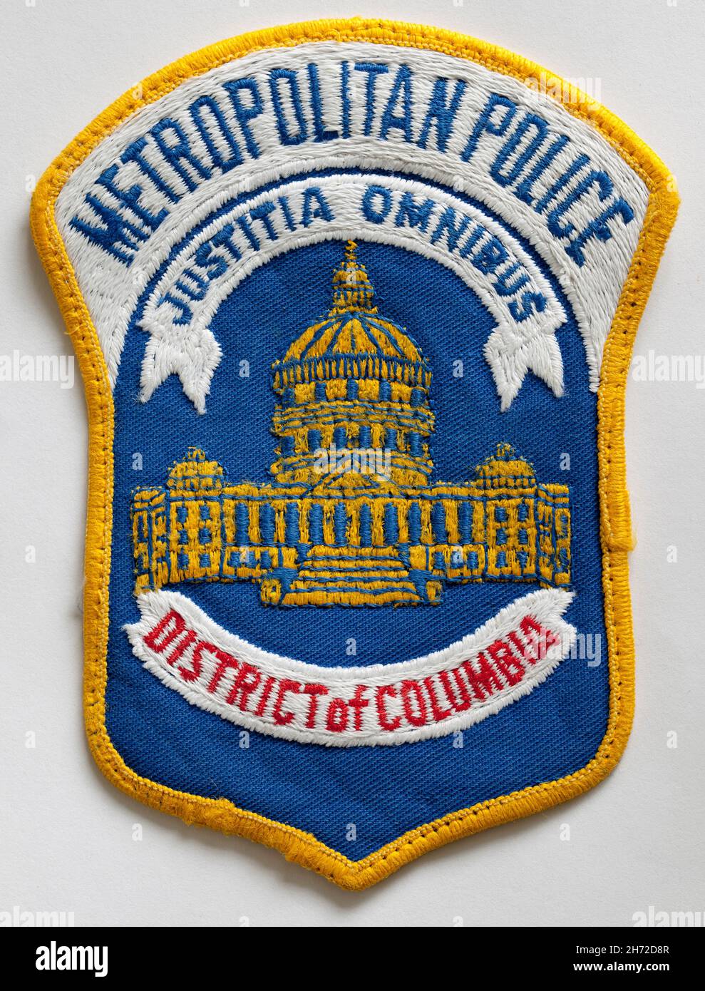 Distintivo vintage Metropolitan Police Uniform Patch - Distretto di Colombia Foto Stock