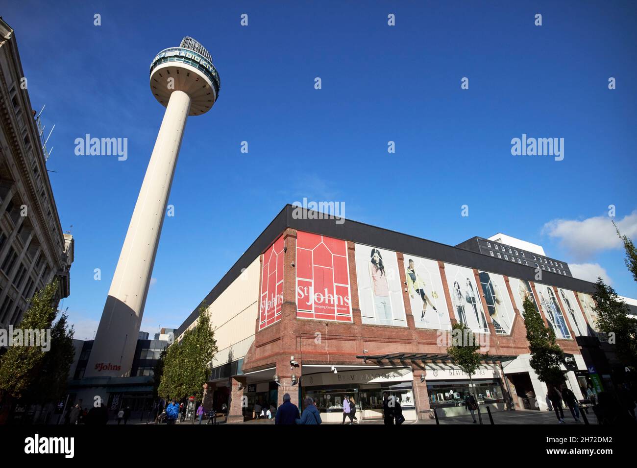 centro commerciale st johns e radio City Tower liverpool City Centre Liverpool merseyside uk Foto Stock