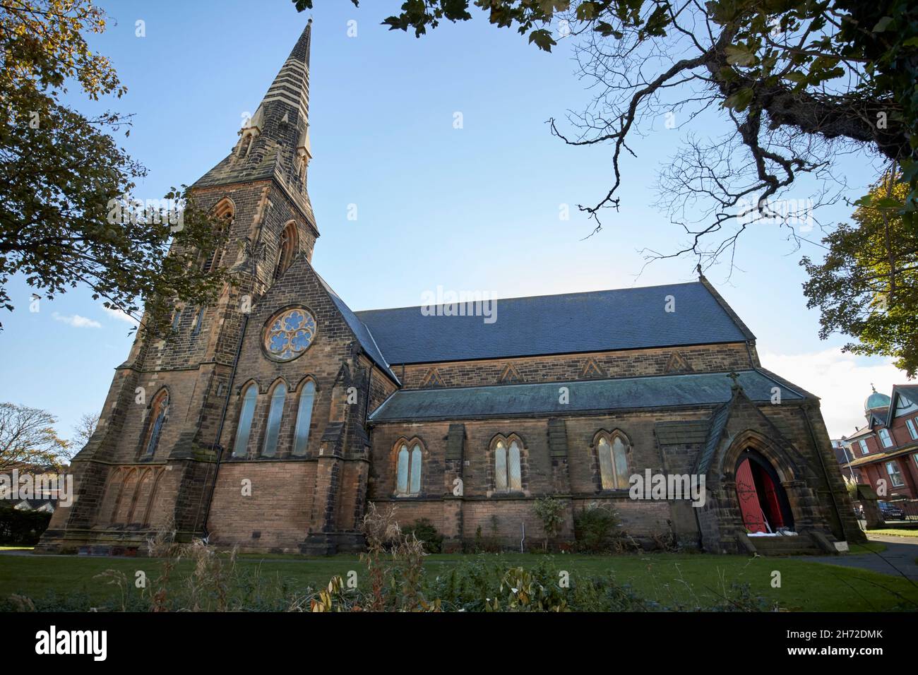 st james Church New Brighton The Wirral merseyside uk Foto Stock