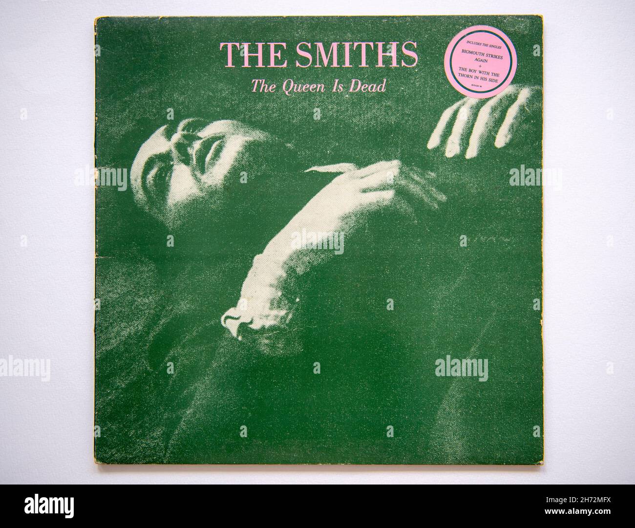 LP Cover of the Queen is Dead, il terzo album in studio della band indie di Manchester The Smiths, uscito nel 1986 Foto Stock