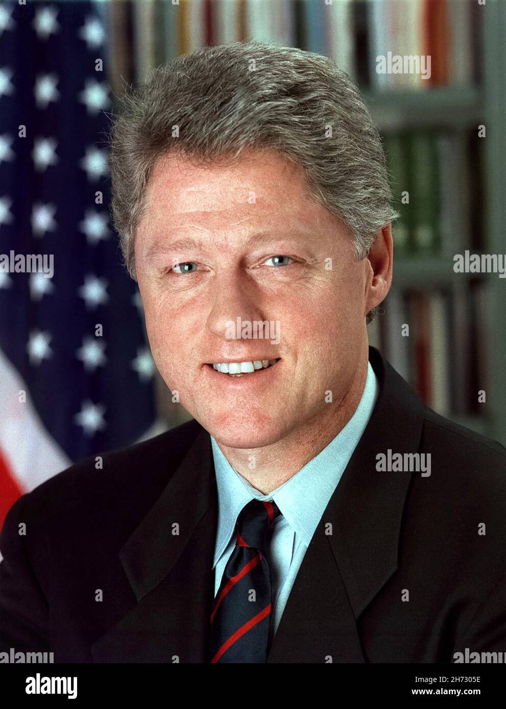 BILL CLINTON come presidente degli Stati Uniti nel 1993. Foto Stock