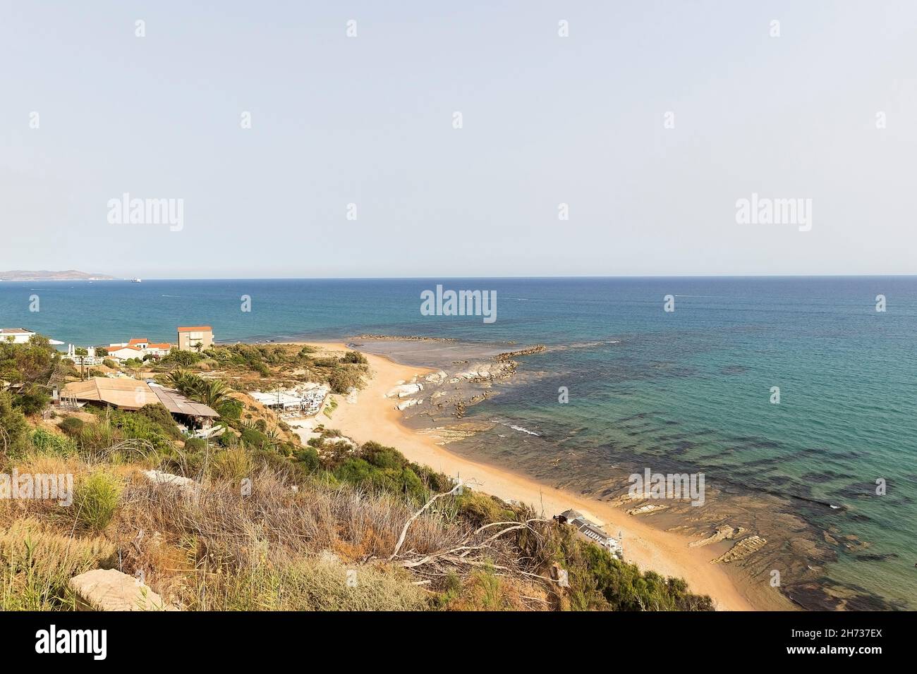 I paesaggi naturali della scala Turca (Scala dei Turchi) di Agrigento, Sicilia, Italia. Foto Stock