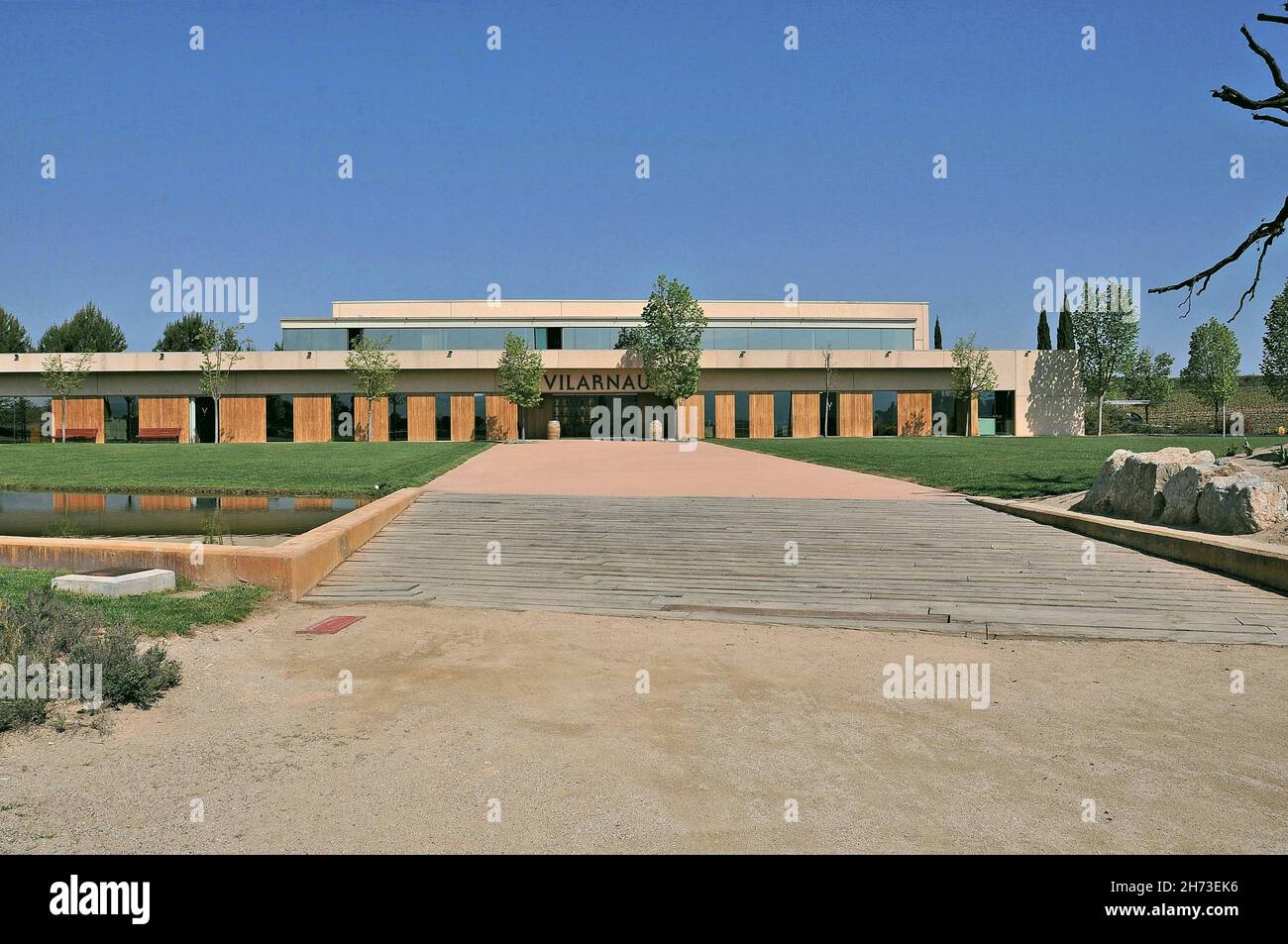 L'azienda vinicola Vilarnau si trova a Sant Sadurní d'Anoia, nella regione dell'Alto Panades, provincia di Barcellona, Catalogna, Spagna Foto Stock