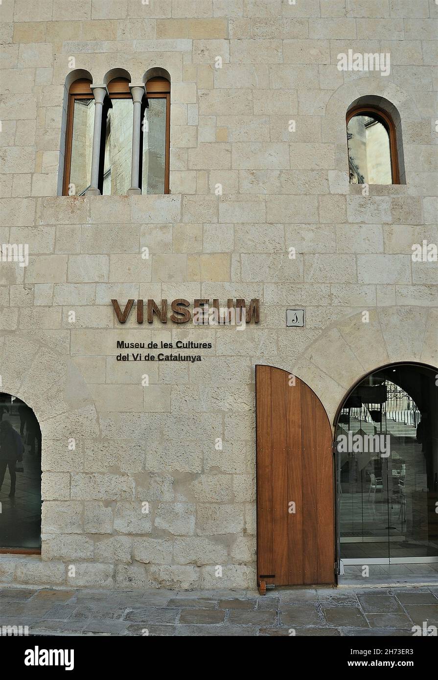 VINSEUM. Museo delle culture del vino della Catalogna a Vilafranca del Panadés nella regione Alto Panades della provincia di Barcellona, Catalogna, Spagna Foto Stock