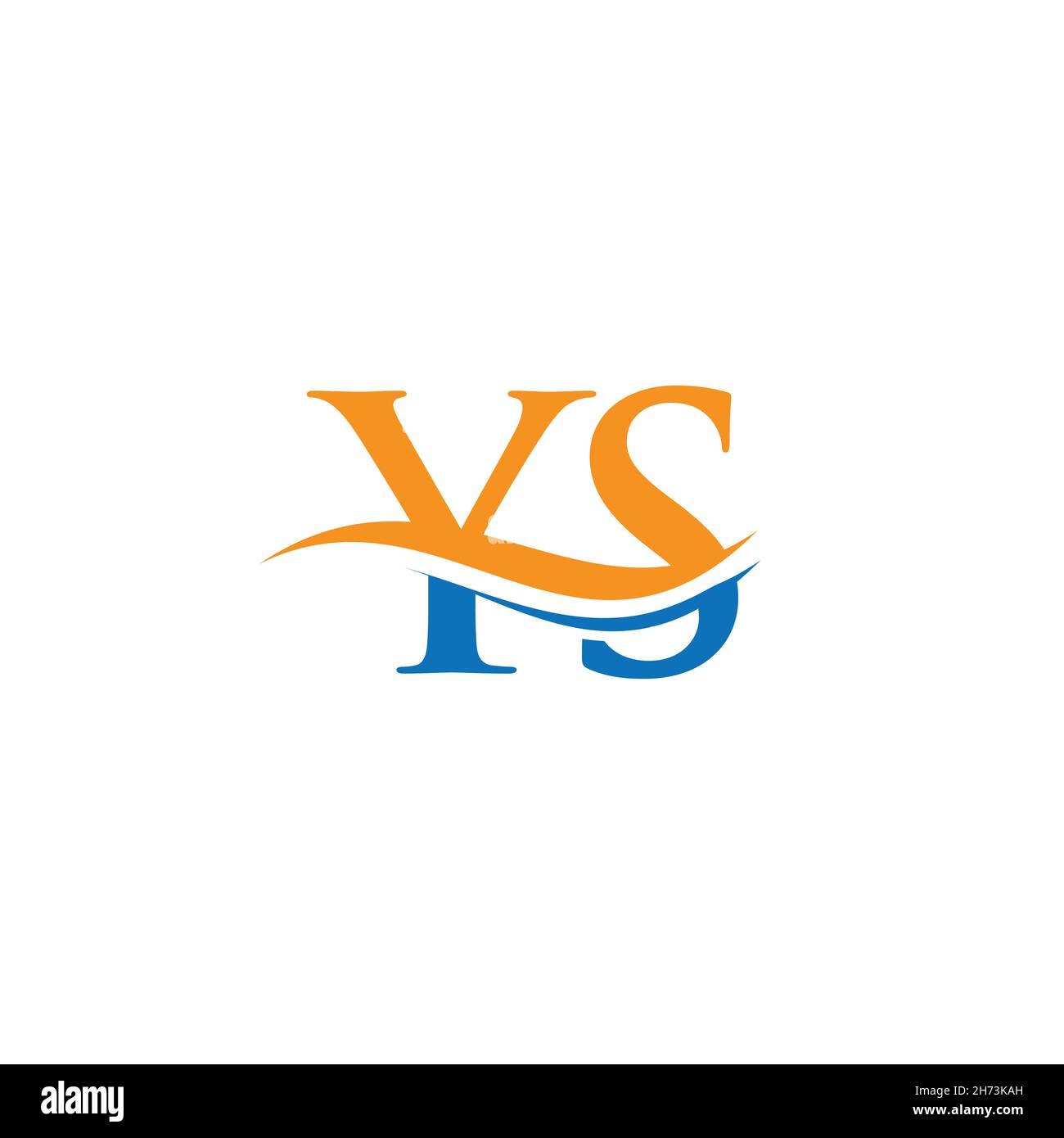 LOGO COLLEGATO YS per l'identità aziendale e aziendale. Creative Letter YS Logo Vector Illustrazione Vettoriale
