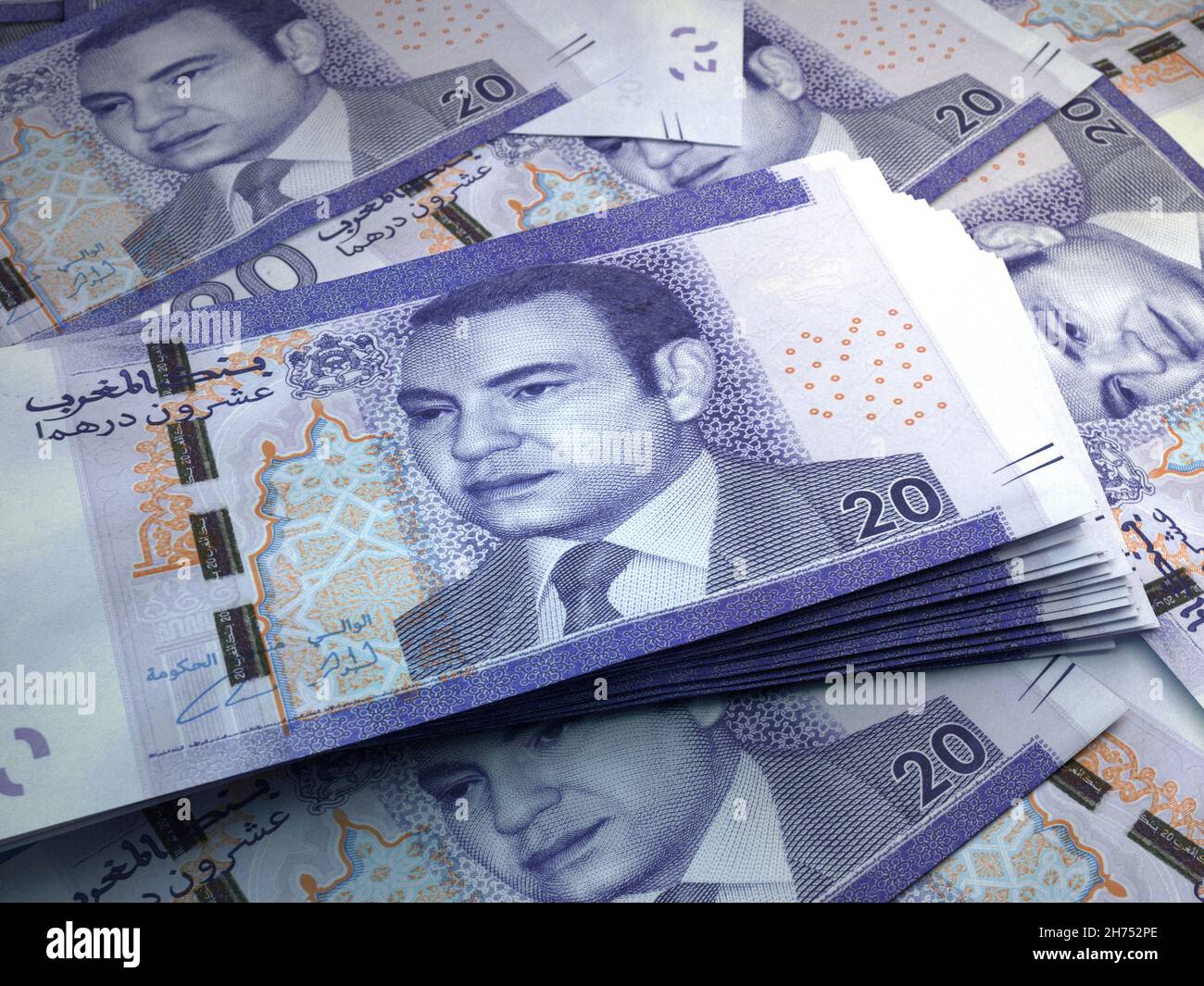 Denaro del Marocco. Dirham fatture. Banconote MAD. 20 arabo. Affari,  finanza, notizie di background. illustrazione 3d Foto stock - Alamy