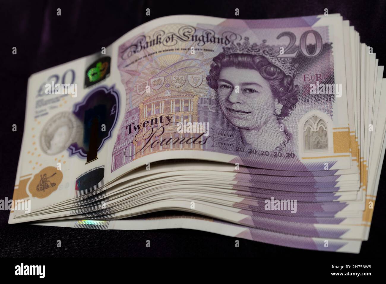 Venti pound note Foto Stock