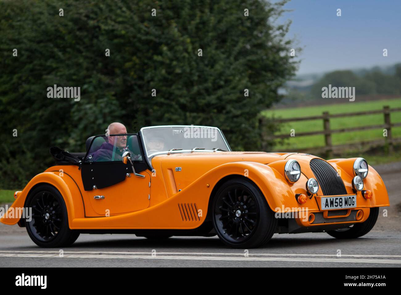 2019 arancione Morgan a due posti Foto Stock