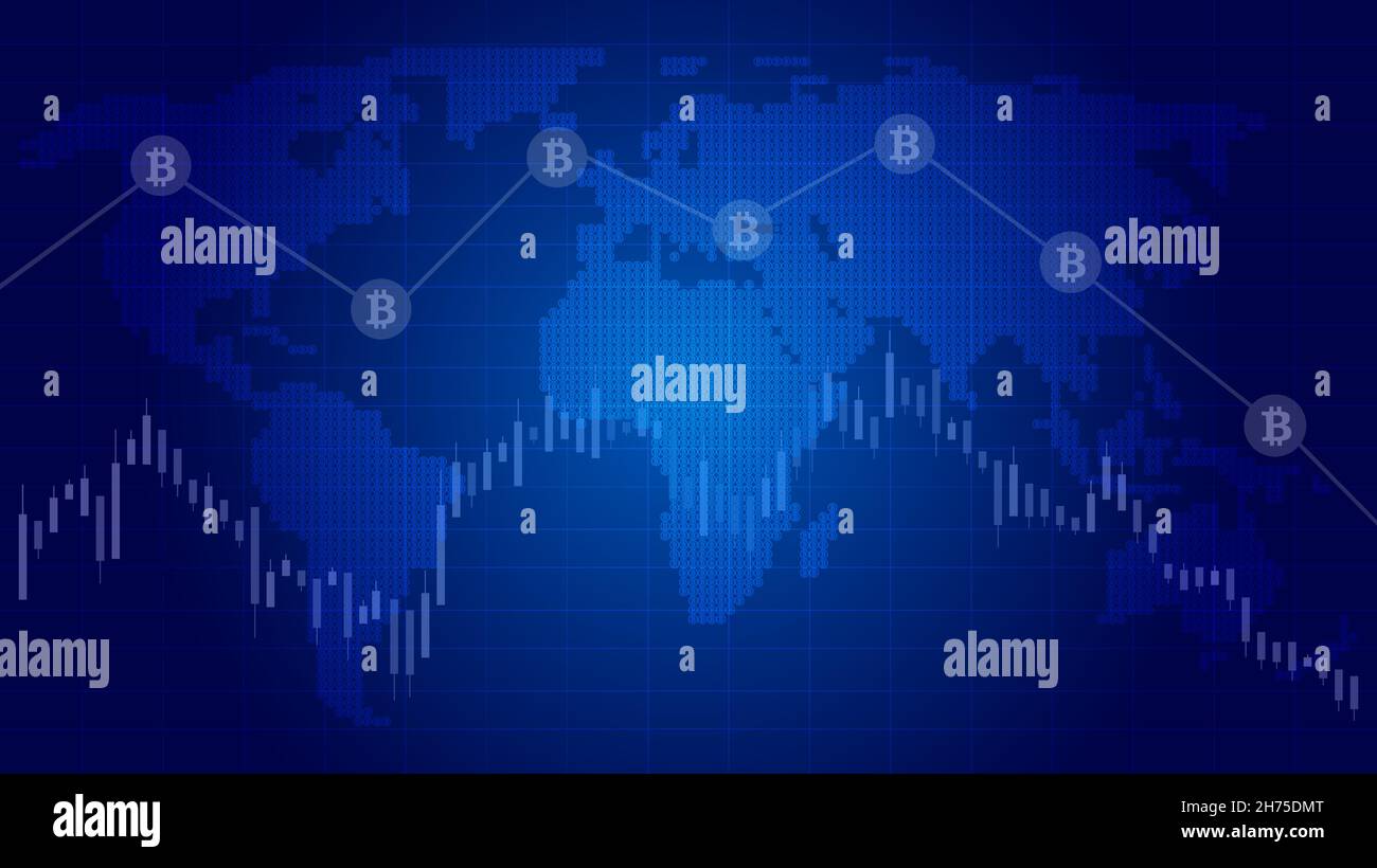 I redditi di Bitcoin diminuiscono. Deprezzamento della criptovaluta. Economia reddito guadagno.perdita di reddito. Grafico delle perdite di Bitcoin . Bitcoin giù. Tabella di riduzione Bitcoin. Illustrazione Vettoriale