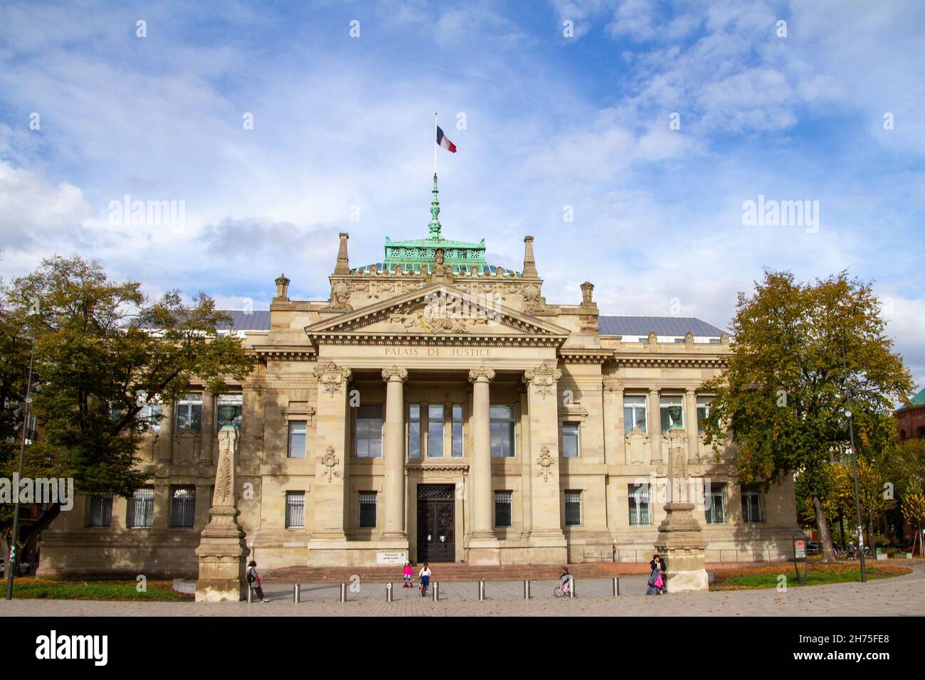 Strasburgo, Francia, 31 ottobre 2021, il tribunale, È la sede del Tribunal de grande instance di Strasburgo Foto Stock