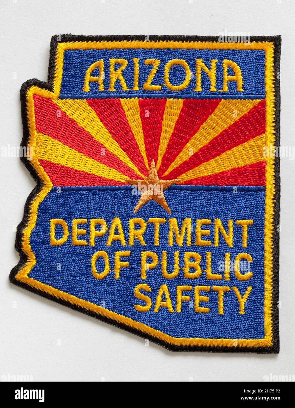 Etichetta per la pubblica sicurezza Vintage in Arizona Foto Stock