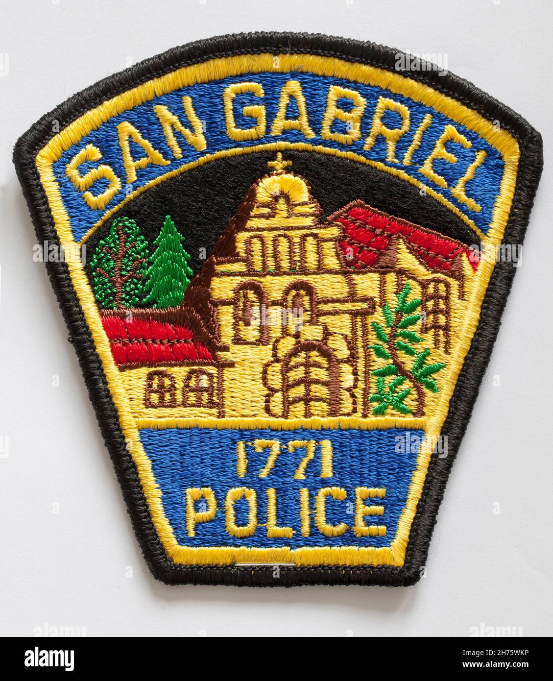 San Gabriel Police Badge Patch Foto Stock