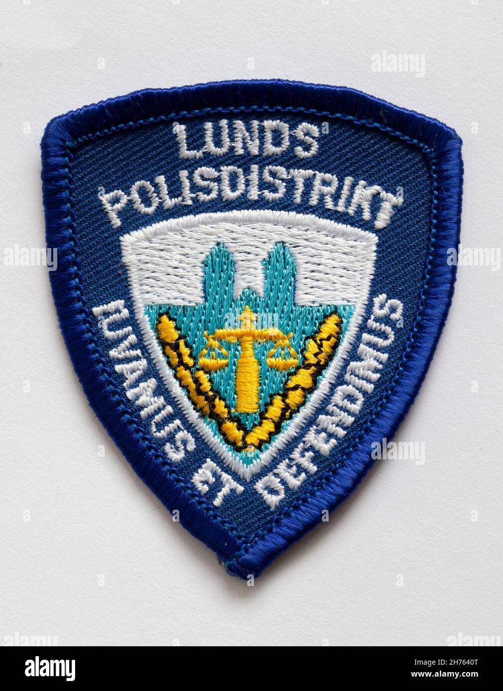Patch badge polizia Foto Stock