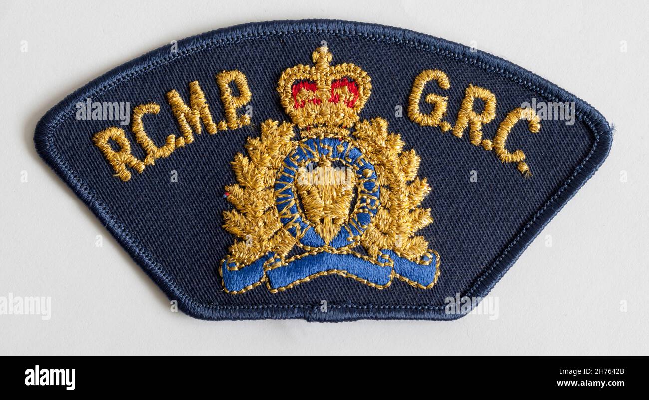 Royal Canadian Mounted Police Badge Patch Foto Stock
