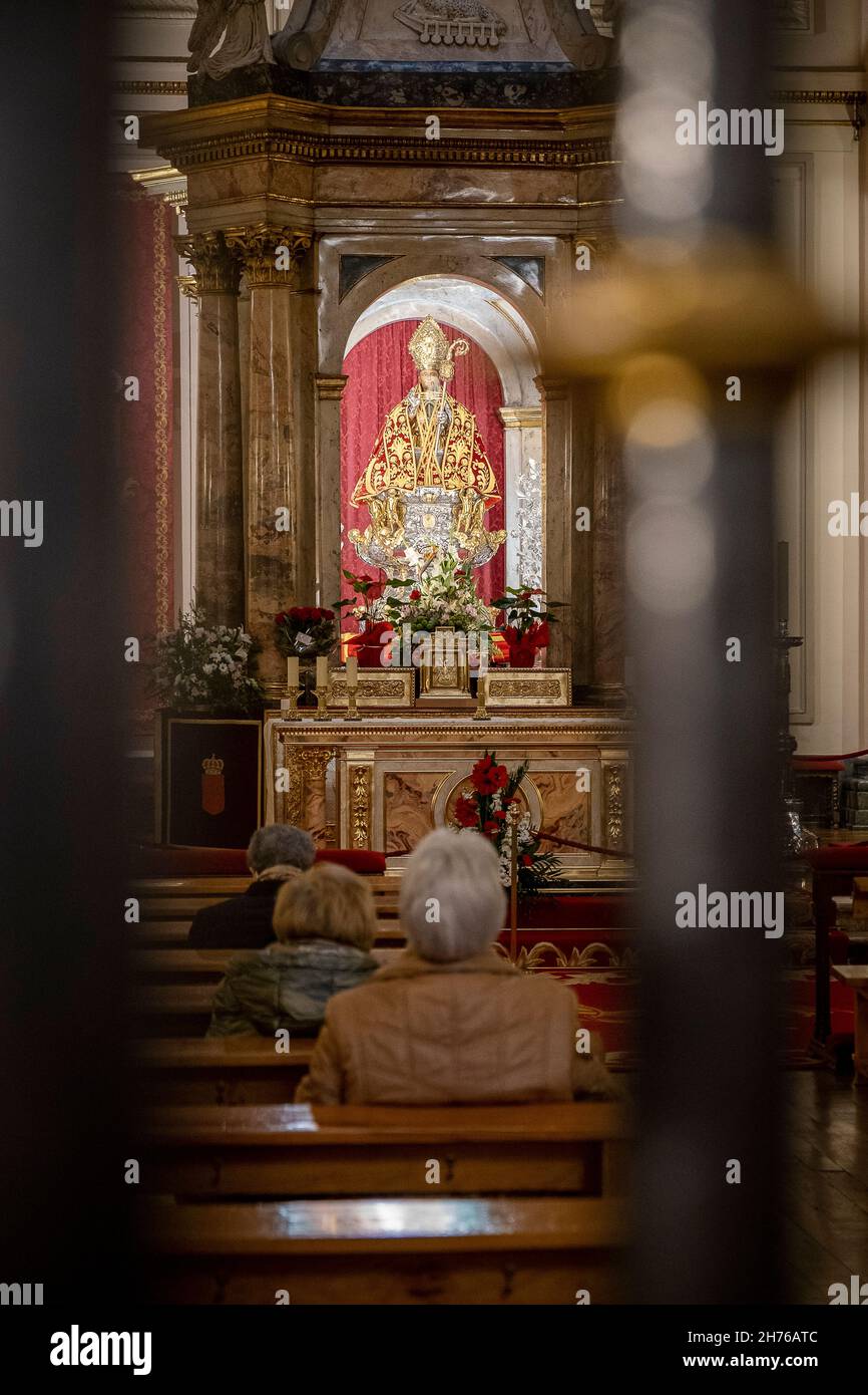 Cappella di San Fermin, nella chiesa di San Lorenzo Pamplona Navarra Spagna Foto Stock