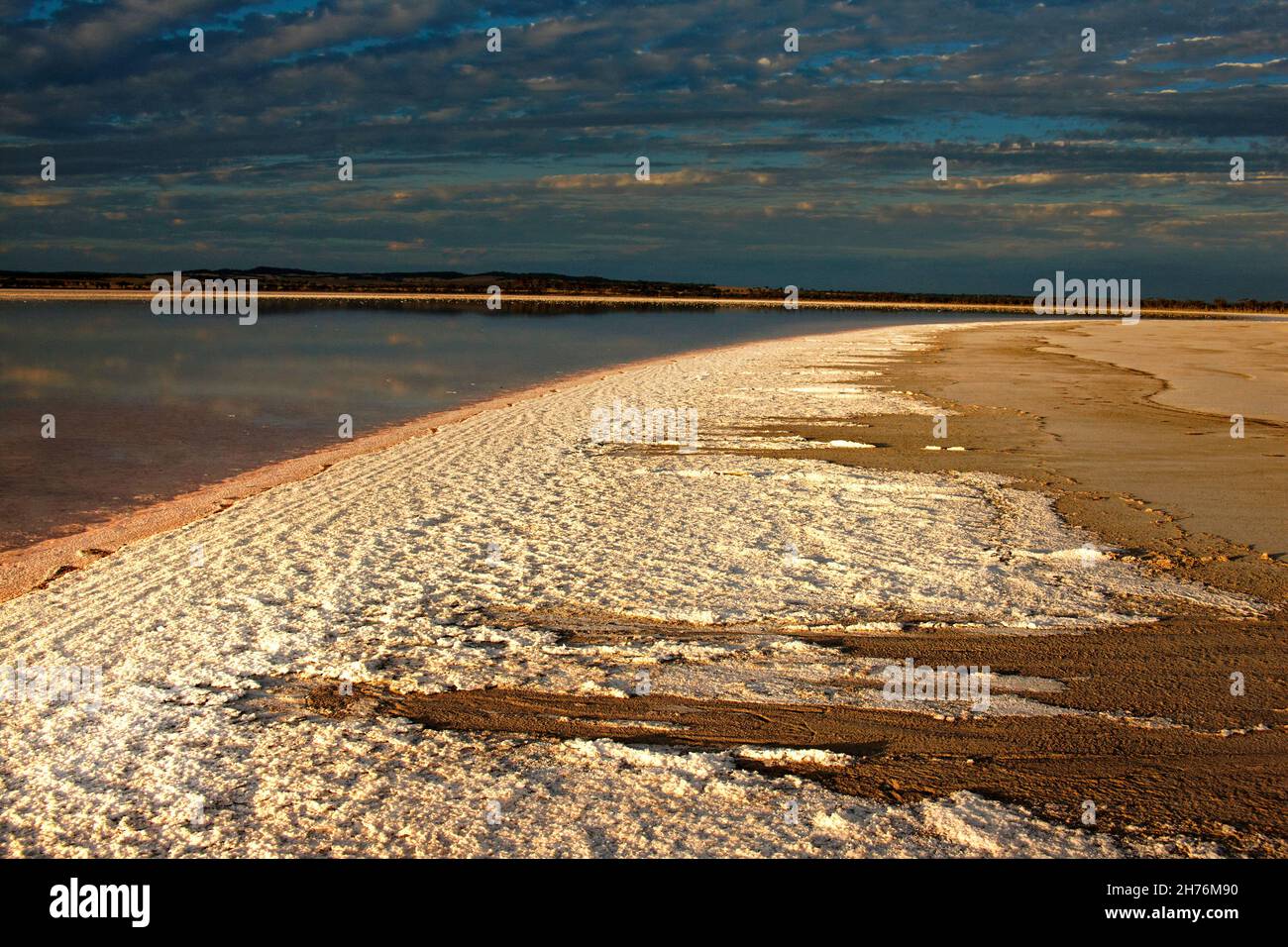 Lago Ninan, Salt Lake, Victoria Plains, Australia occidentale Foto Stock