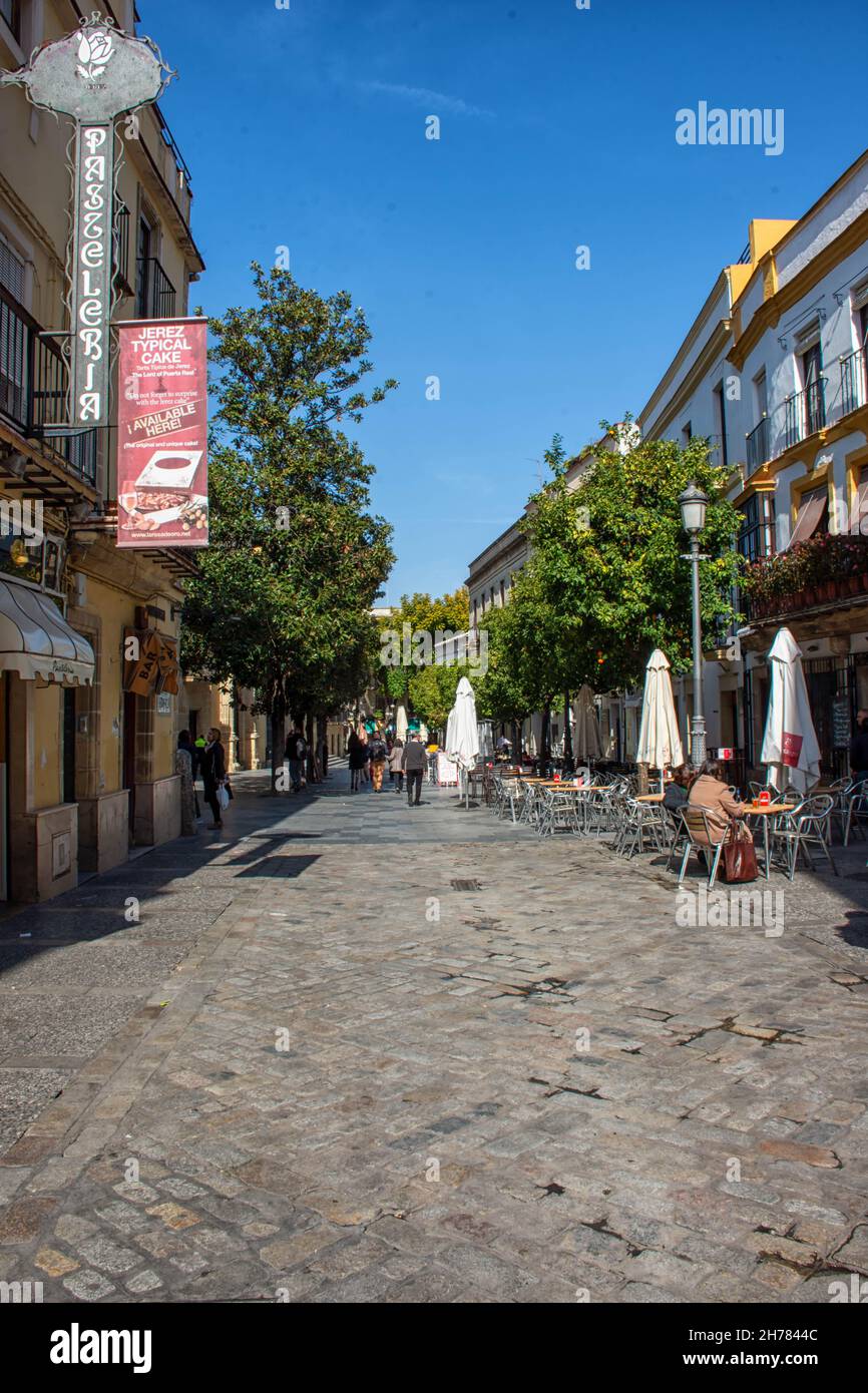 Calles de Cádiz / strade di Cádiz Foto Stock