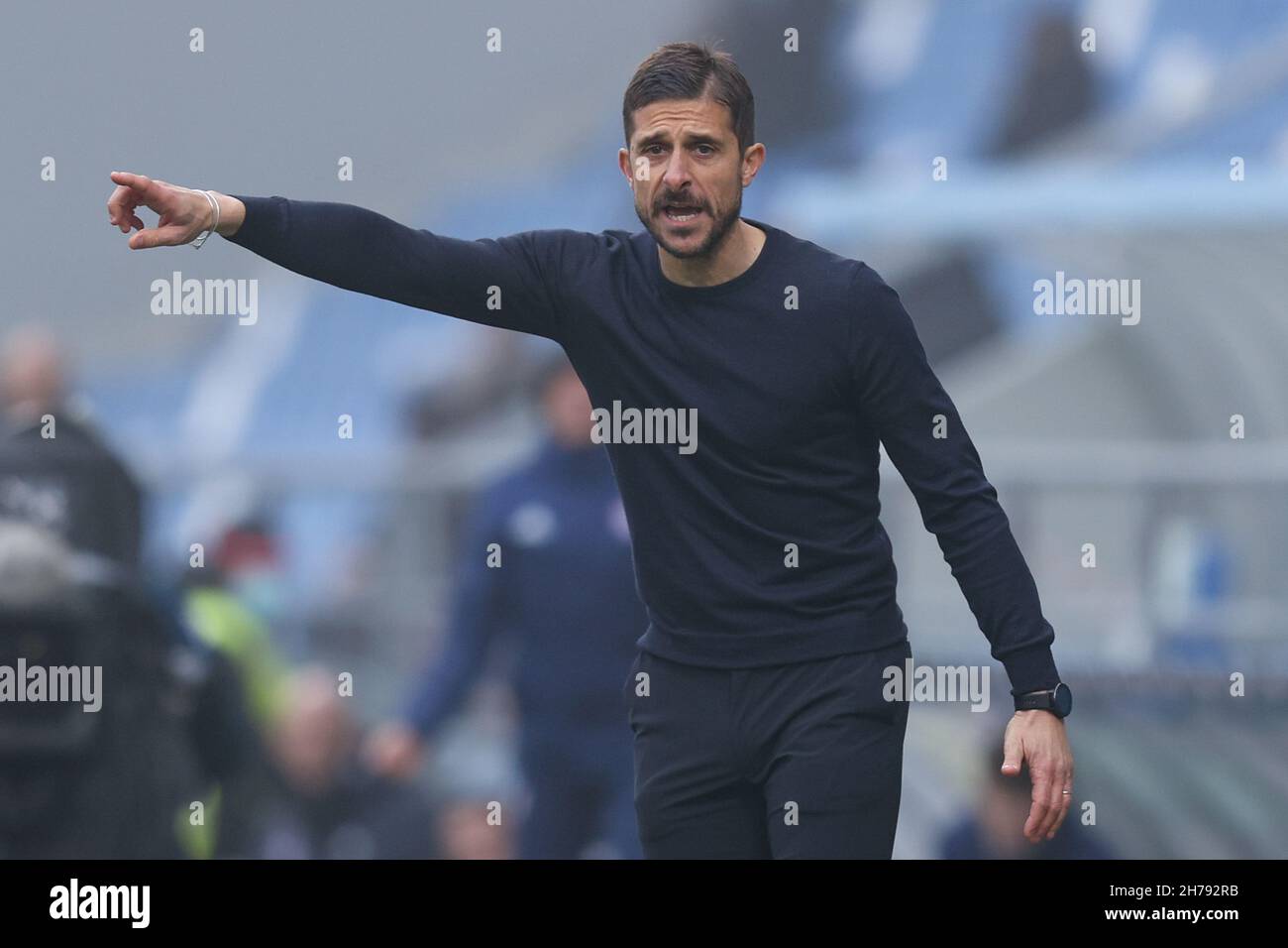 Alessio Dionisi (U.S.A. Sassuolo) nel corso degli USA Sassuolo vs Cagliari Calcio, partita di calcio italiana a Reggio Emilia, novembre 21 2021 Foto Stock