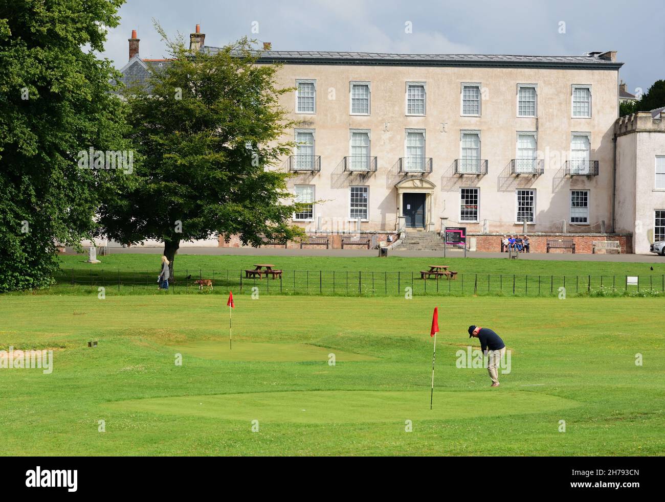 Torre abbey e il campo da golf pitch and putt immagini e fotografie