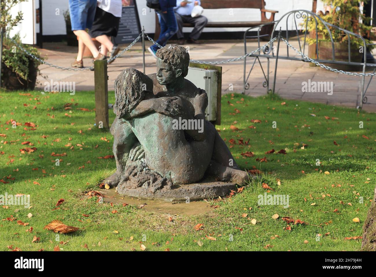 GRETNA GREEN, GRAN BRETAGNA - 13 SETTEMBRE 2014: Questo è un monumento per gli appassionati di villaggio scozzese, famoso per i matrimoni di fuga Foto Stock