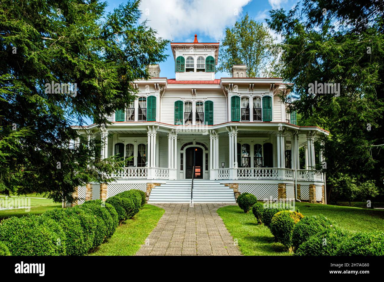 Hardman Farm Historic Site, state Route GA-17, sautee Nacooche, Georgia Foto Stock